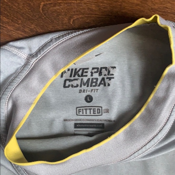 Gray Nike Pro Combat livestrong shirt - Picture 3 of 4